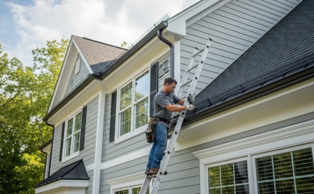 Professional Installation of gutter guard